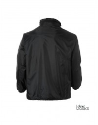 Αντιανεμικό μπουφάν μαύρο με επένδυση