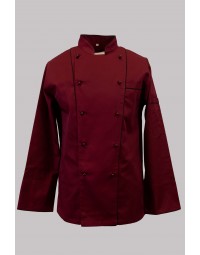 Σακάκι Chef μπορντώ μακρυμάνικο