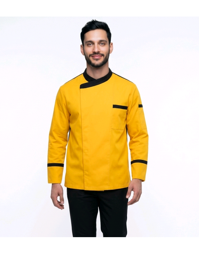 Σακάκι chef αντρικό με τρουξ κίτρινο Fabrik