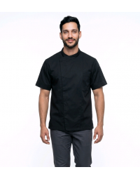 Σακάκι chef αντρικό με κοντό μανίκι μαύρο Fabrik