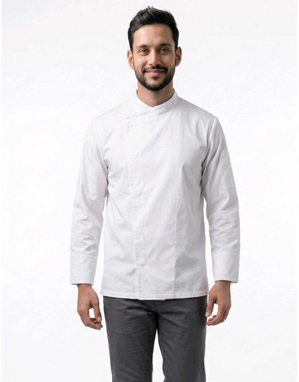 Σακάκι chef αντρικό με τρουξ λευκό Fabrik