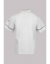 Σακάκι chef κοντομάνικο αντρικό με τρουξ και συρίτι λευκό Fabrik