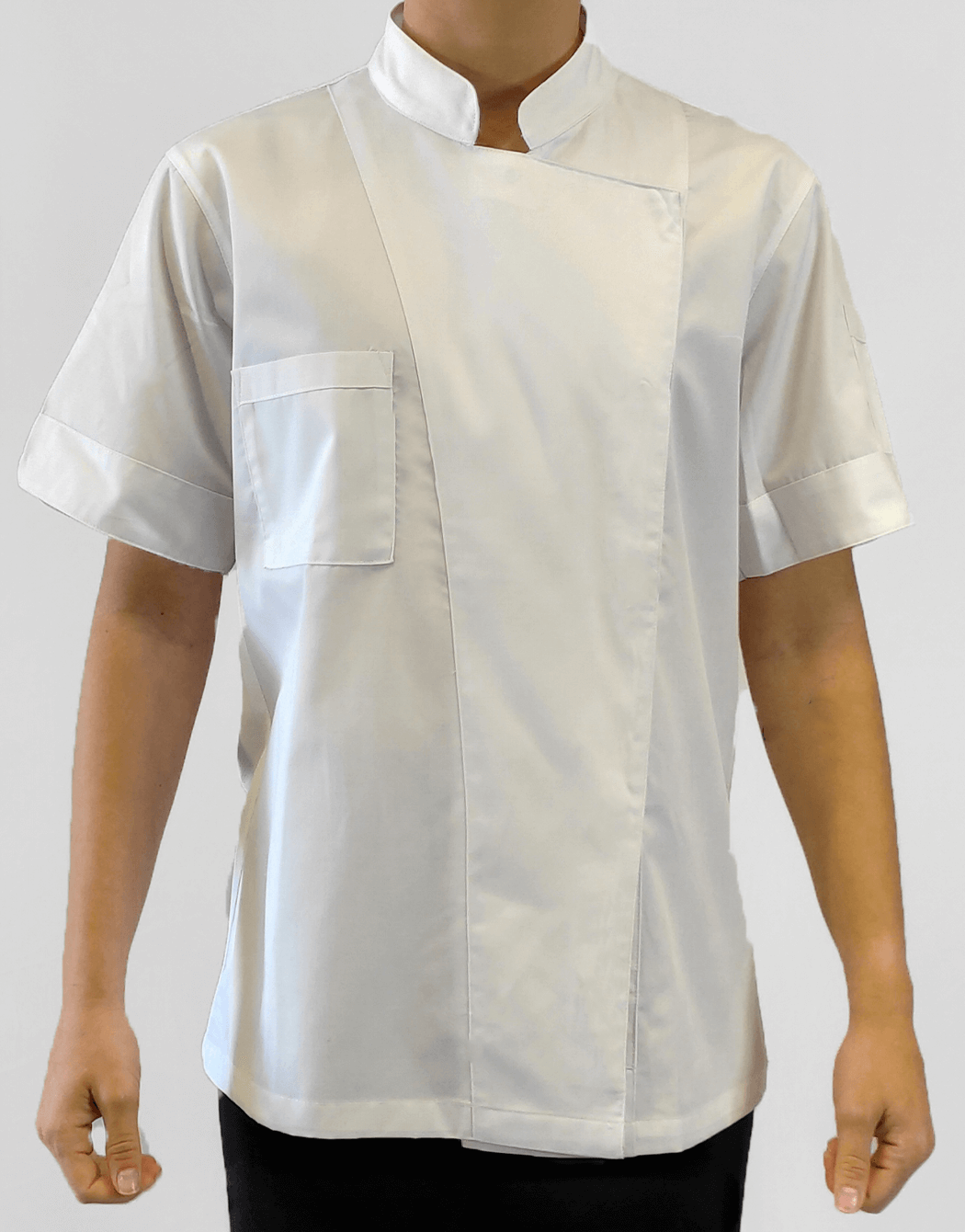Σακάκι chef γυναικείο λευκό κοντομάνικο Fabrik