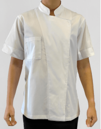 Σακάκι chef γυναικείο λευκό κοντομάνικο Fabrik