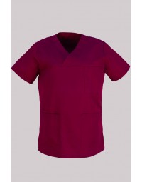 Ιατρική μπλούζα μπορντώ Fabrik