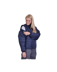 Τζάκετ με αφαιρούμενα μανίκια αδιάβροχο μπλε