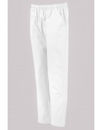 Παντελόνι λευκό με λάστιχο Fabrik
