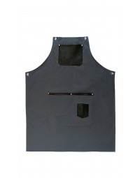 Ποδιά λαιμού γκρι με μαύρες λεπτομέρειες Fabrik