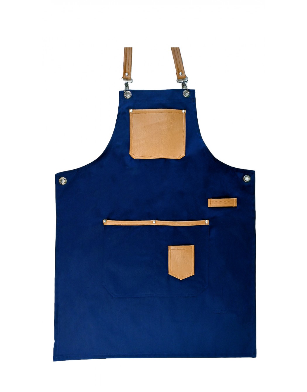 Ποδιά λαιμού με τσέπες και λεπτομέρειες από δερματίνη Fabrik