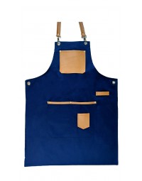 Ποδιά λαιμού με τσέπες και λεπτομέρειες από δερματίνη Fabrik