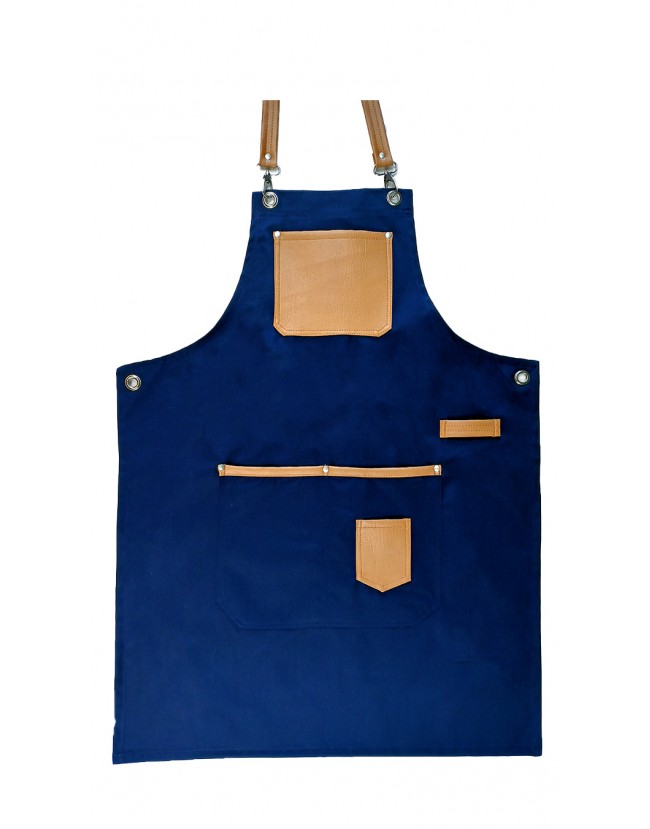 Ποδιά λαιμού με τσέπες και λεπτομέρειες από δερματίνη Fabrik