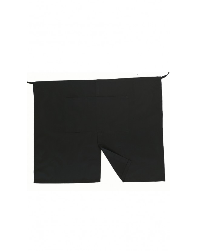 Ποδιά μέσης μαύρη με σκίσιμο μπροστά Fabrik