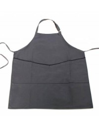 Ποδιά λαιμού γκρι με μαύρη λεπτομέρεια στην τσέπη Fabrik