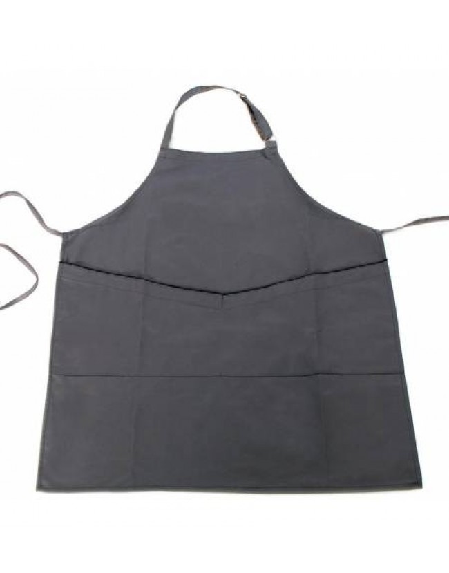 Ποδιά λαιμού γκρι με μαύρη λεπτομέρεια στην τσέπη Fabrik