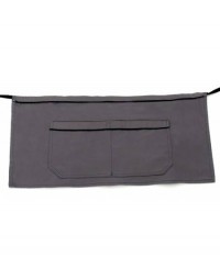 Ποδιά μέσης γκρι με μαύρο φυτίλι