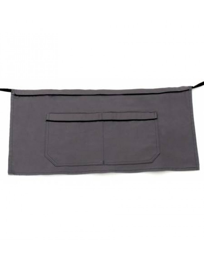 Ποδιά μέσης γκρι με μαύρο φυτίλι