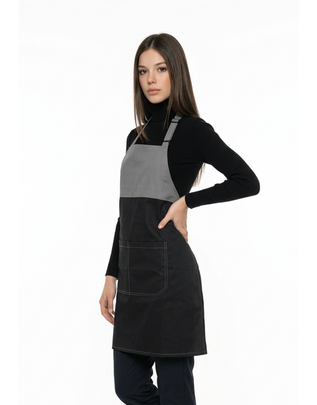 Ποδιά ολόσωμη μαύρη γκρι