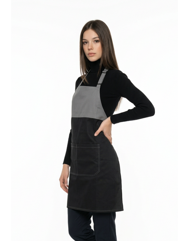 Ποδιά ολόσωμη μαύρη γκρι