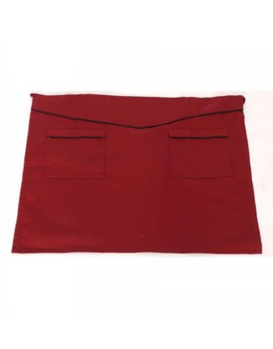 Ποδιά μέσης μπορντώ με μαύρο φυτίλι