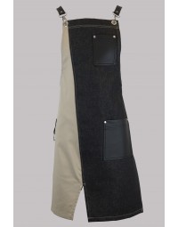 Ποδιά Barista ολόσωμη μαύρη μπεζ