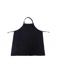 Ποδιά λαιμού τζιν μαύρη ριγέ Fabrik