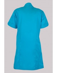 Ιατρική Ρόμπα Τυρκουάζ γυναικεία ασύμετρη με κρυφό τρουξ